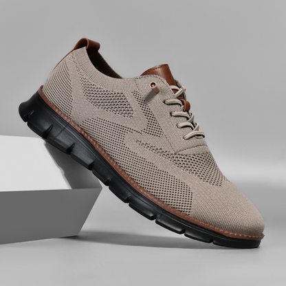 Black Sole Super Comfy breathable Orthopedic Mesh Sneakers For Wide Feet - khaki - Bellkmart