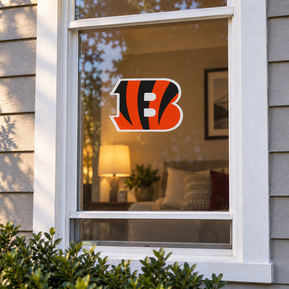 Cincinnati Bengals decorative sticker displayed on a home window