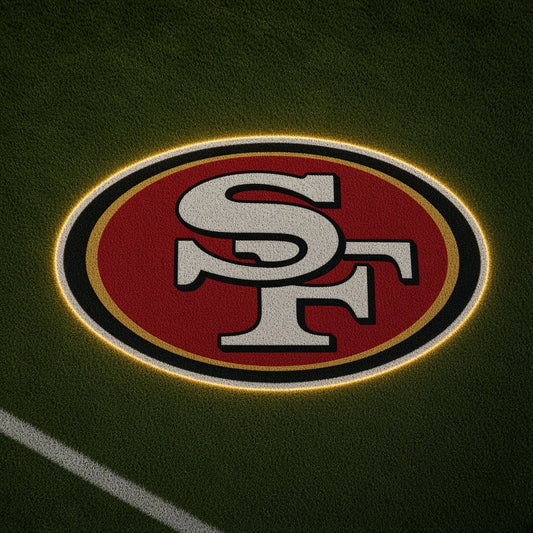 San Francisco 49ers Football Car Door Projector Light grass scene