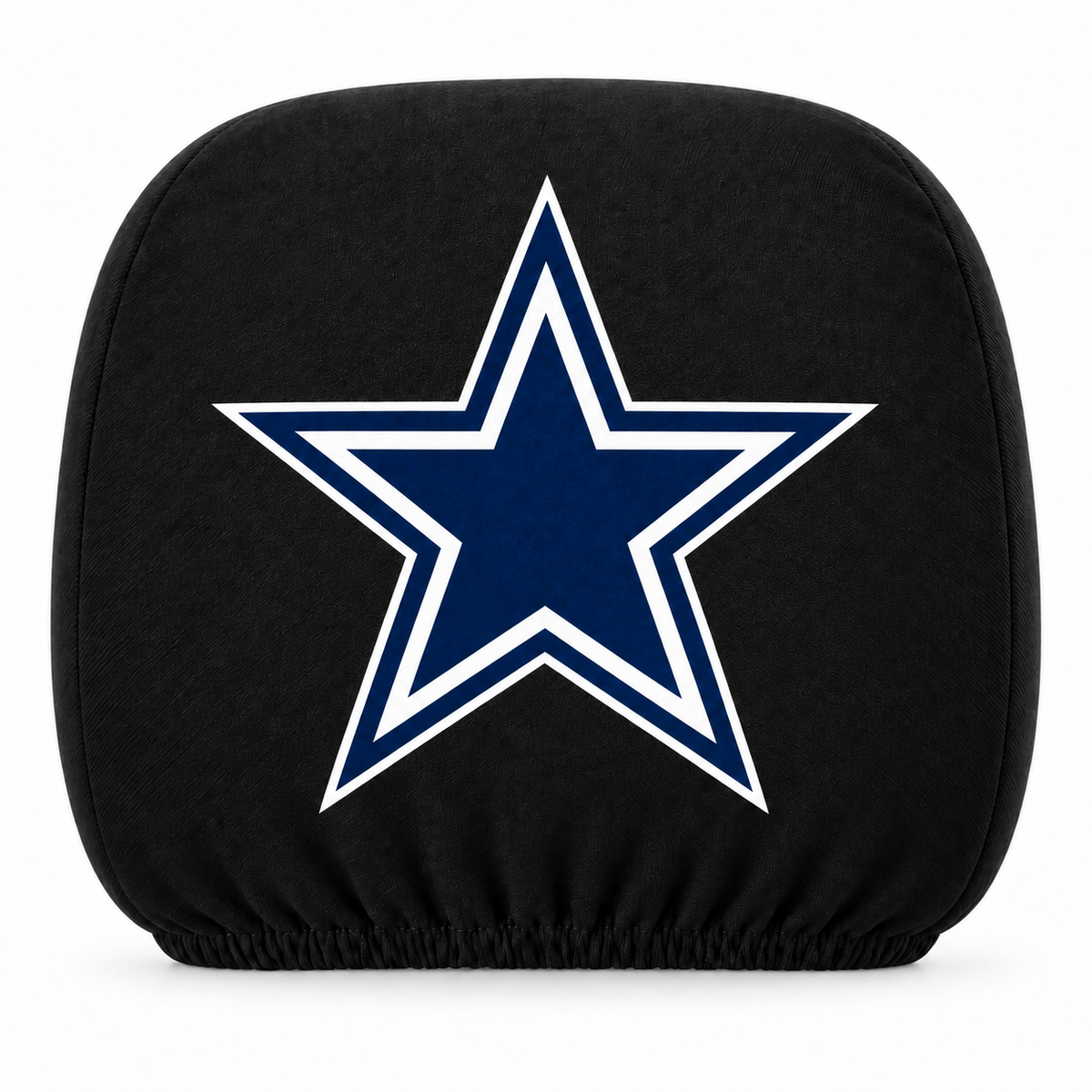 Dallas Cowboys car headrest cover, Style 1 logo design, white background