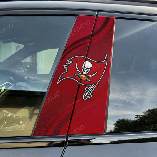 Tampa Bay Buccaneers Car Pillar Wrap - Premium Vinyl B-Pillar Decal, Universal Fit
