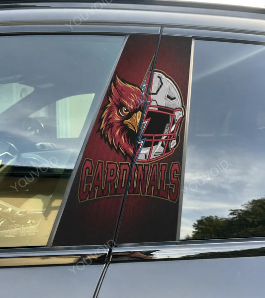 Arizona Cardinals Car Pillar Wrap - Universal Fit Style 2