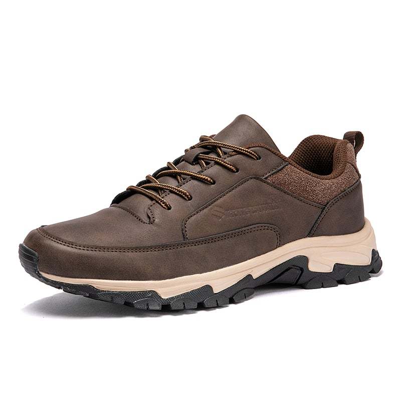 Men's Comfy Genuine Leather Orthopedic Sneakers - Bellkmart