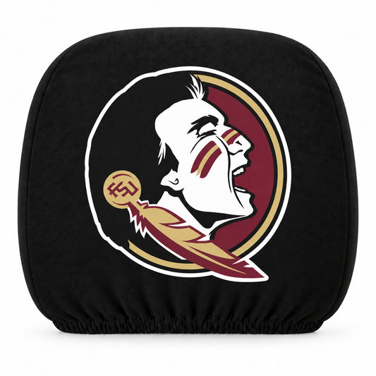 Florida State Seminoles car headrest cover, Style 1 team design, white background