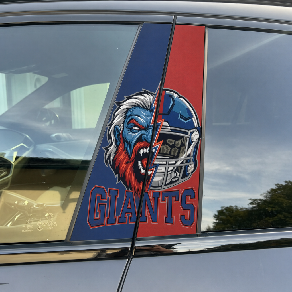 New York Giants Car Pillar Wrap - Universal Fit