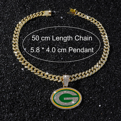 Green Bay Packers necklace size guide