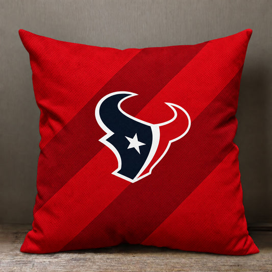 Houston Texans sofa cushion cover showing the team graphic and patterned design