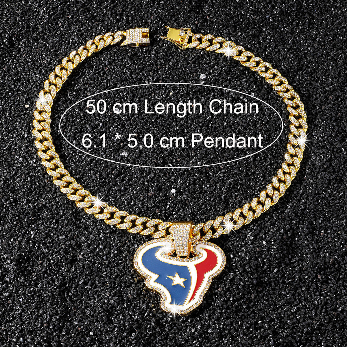 Houston Texans necklace size guide