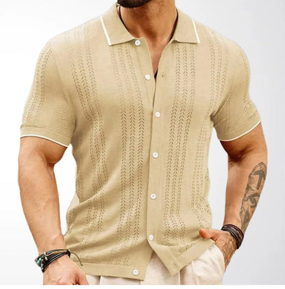 Luxe Caramel Polo Tee