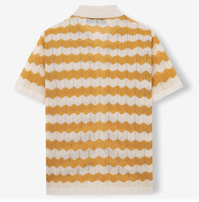 Summer Stripe Polo Tee