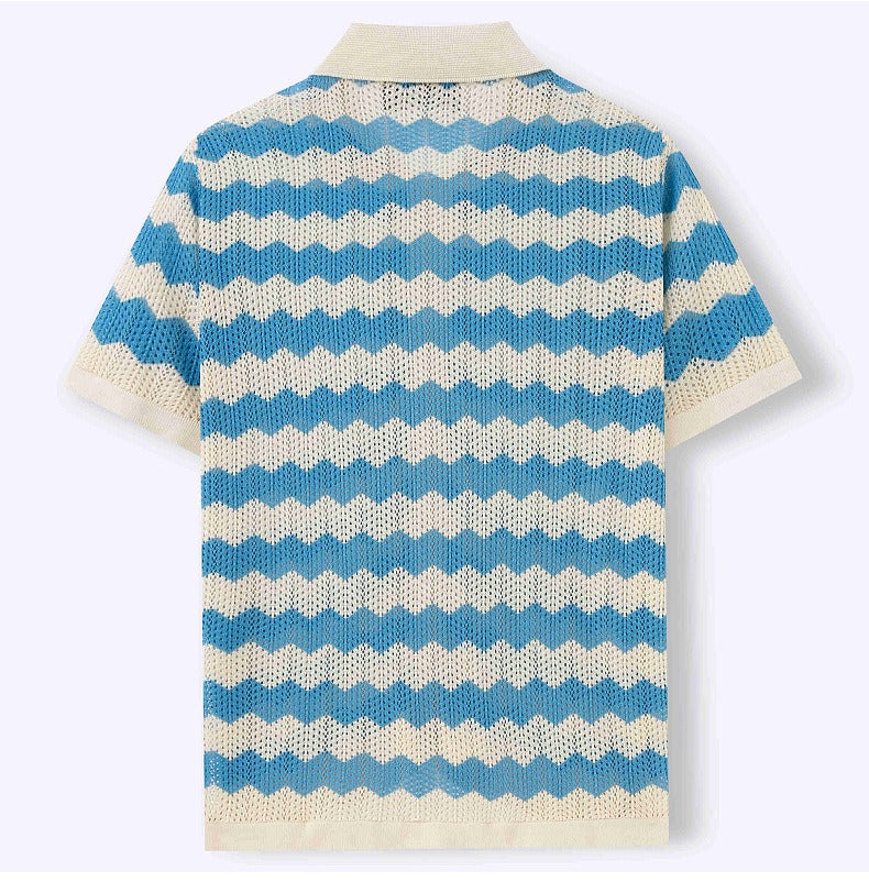Summer Stripe Polo Tee