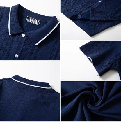 Luxe Caramel Polo Tee