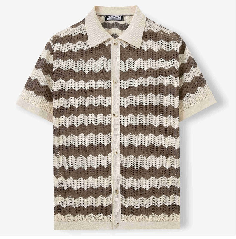Summer Stripe Polo Tee