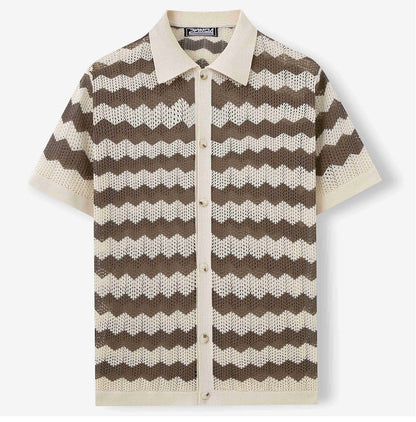 Summer Stripe Polo Tee
