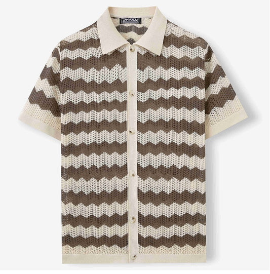 Summer Stripe Polo Tee