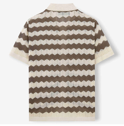 Summer Stripe Polo Tee