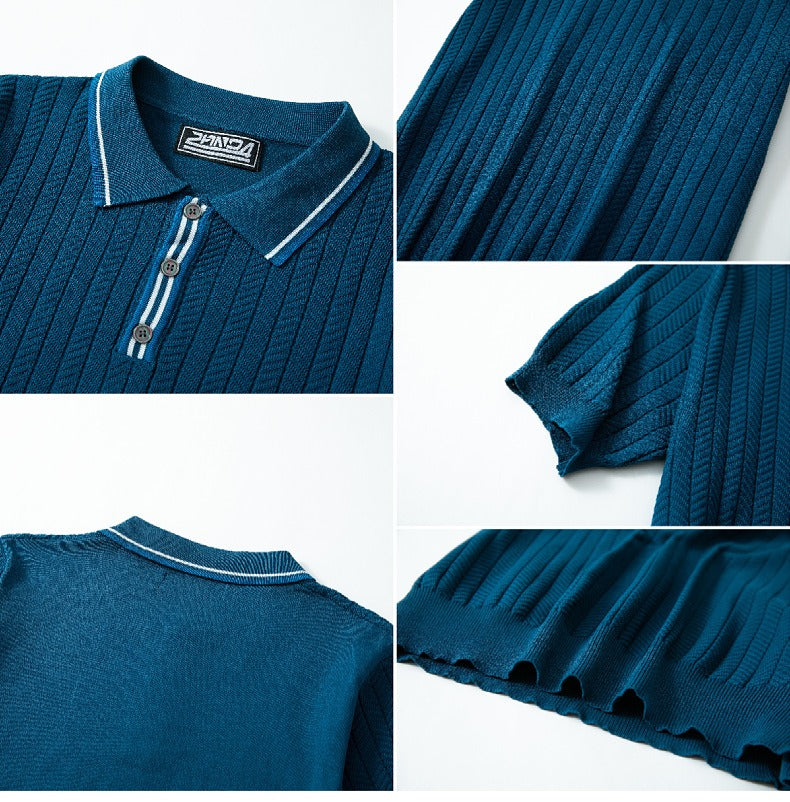 Coastal Knit Polo Tee