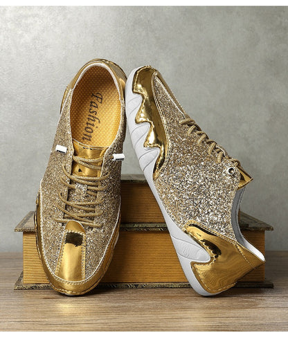 Women Sequined Casual Slip On Sneakers - Bellkmart