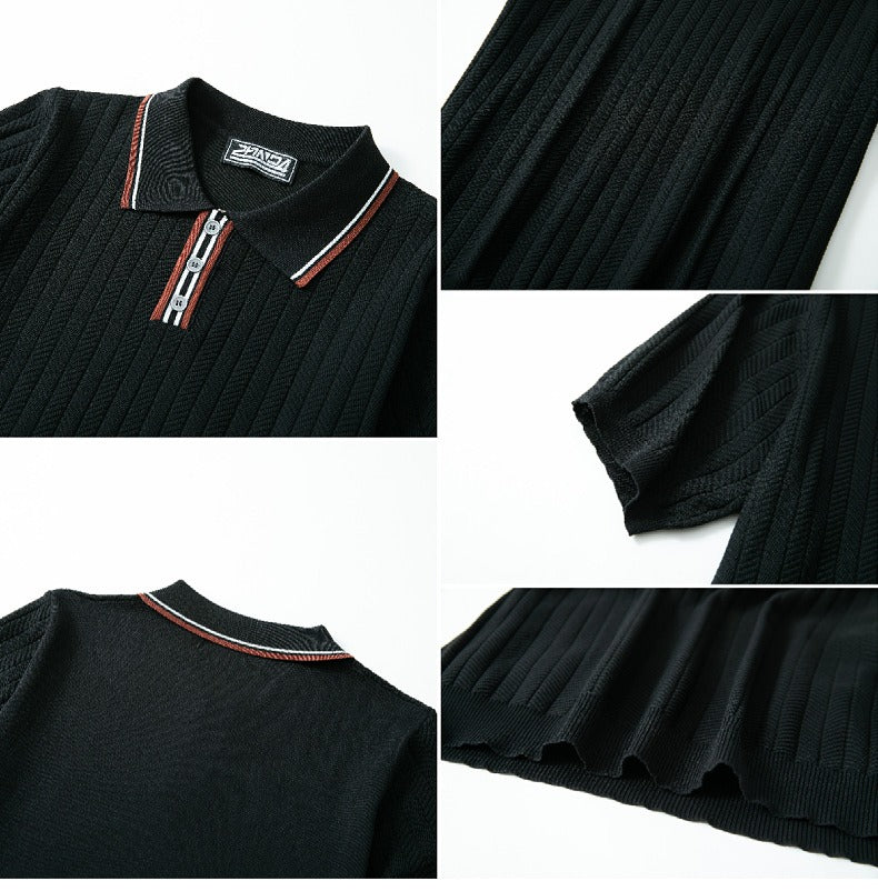 Coastal Knit Polo Tee