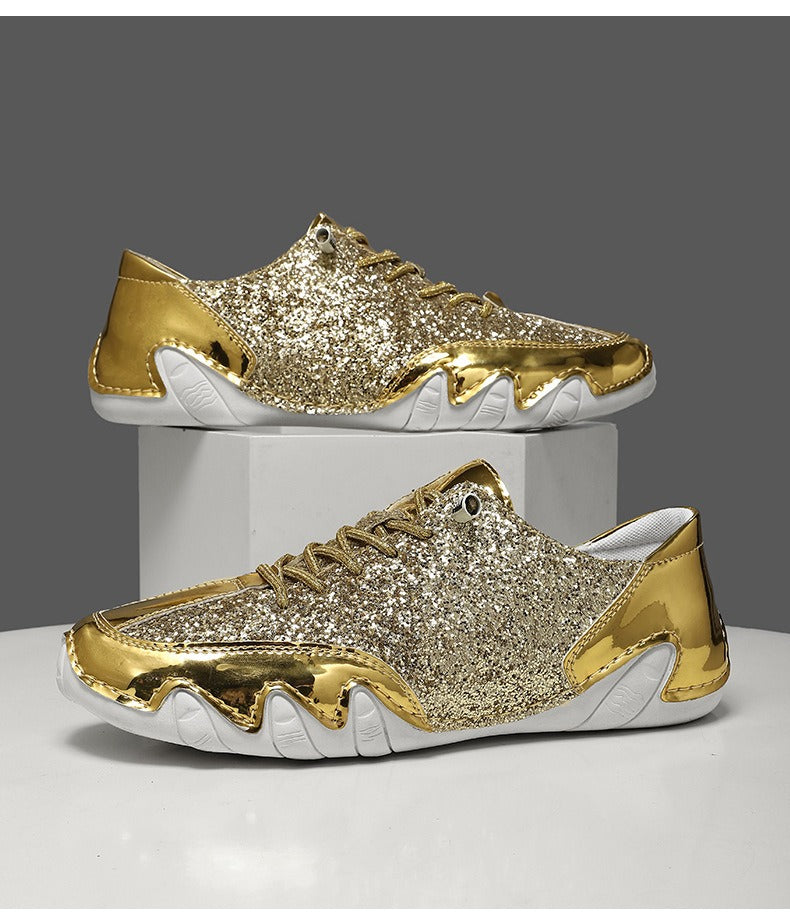 Women Sequined Casual Slip On Sneakers - Bellkmart