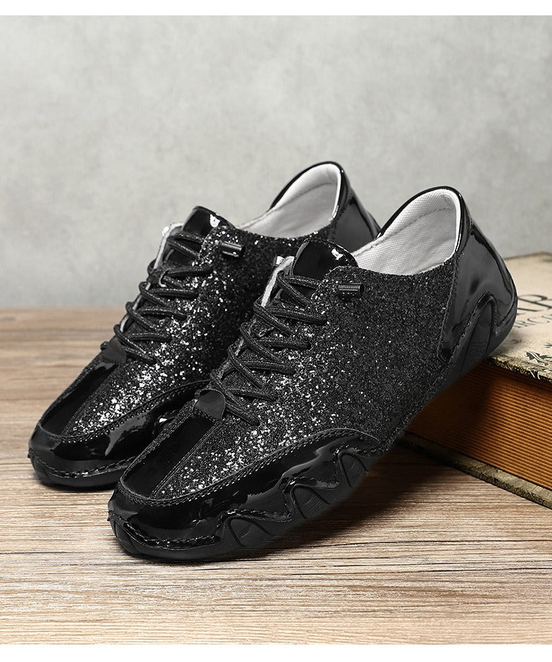 Women Sequined Casual Slip On Sneakers - Bellkmart