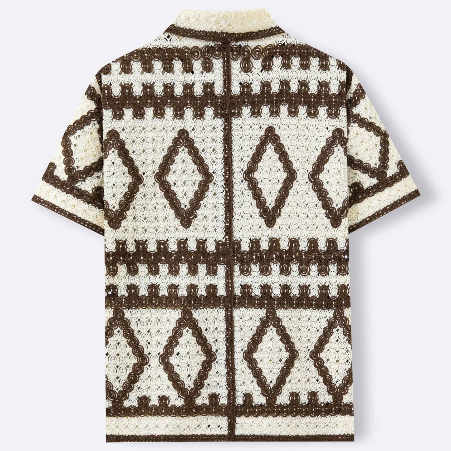 Mocha Crochet Shirt