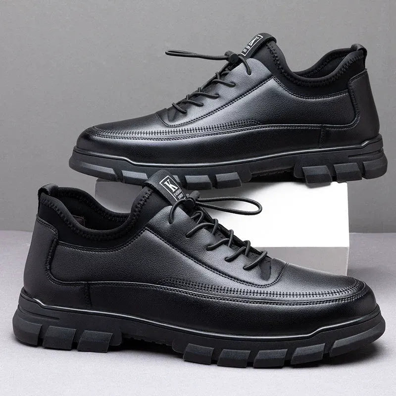 Leather slip-on comfort orthopedic sneakers - Bellkmart