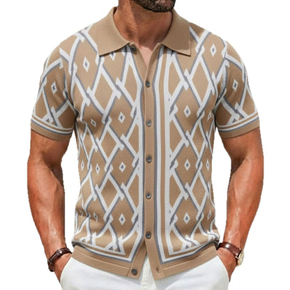 Luxe Jacquard Polo Tee