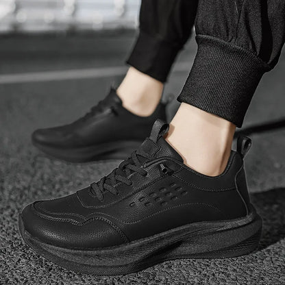 Wide Tox Box Comfy Leather Orthopedic Sneakers - Bellkmart