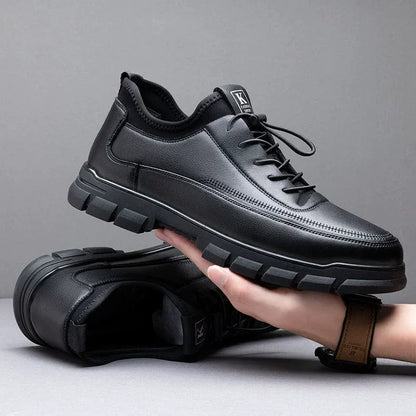 Leather slip-on comfort orthopedic sneakers - Bellkmart