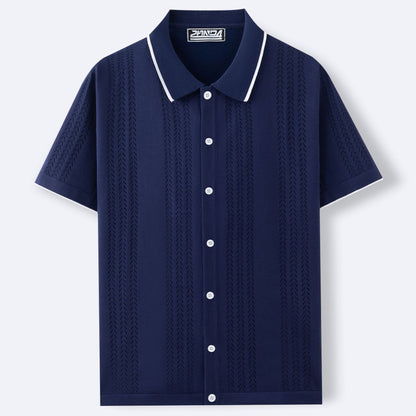 Luxe Caramel Polo Tee