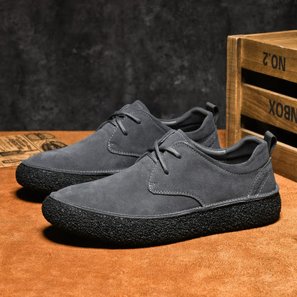 Suede Retro Chunky Casual Shoes - Bellkmart