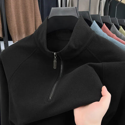 Men's stand collar Thickened sweatshirt - Bellkmart