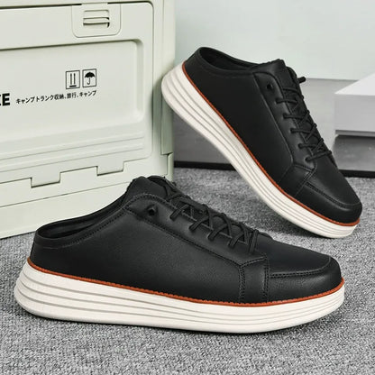 Men's fleece-lined outdoor slip-on shoes