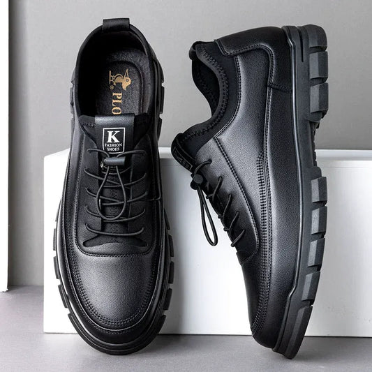 Leather slip-on comfort orthopedic sneakers - Bellkmart
