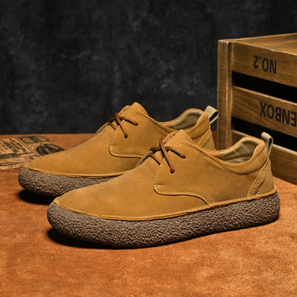 Suede Retro Chunky Casual Shoes - Bellkmart