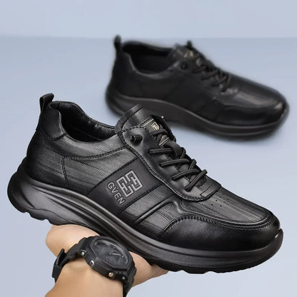 Slip On Comfy Leather Orthopedic Sneakers - Bellkmart