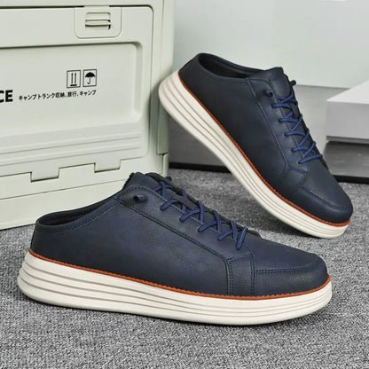 Men's fleece-lined outdoor slip-on shoes