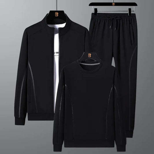 Stylish sportswear set upgraded three-piece set