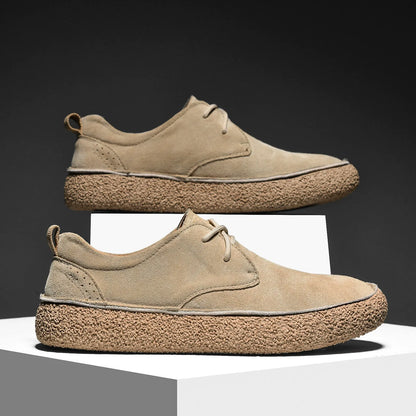 Suede Retro Chunky Casual Shoes - Bellkmart
