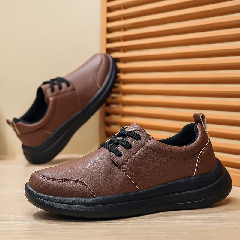 Comfortable orthopedic leather shoes