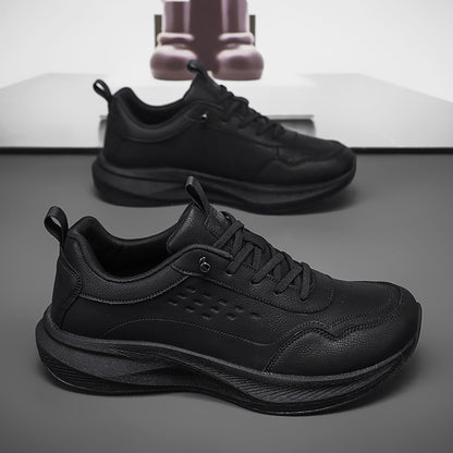 Wide Tox Box Comfy Leather Orthopedic Sneakers - Bellkmart