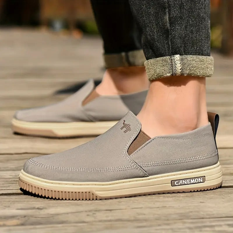 Men's Lightweight Breathable Slip-On Canvas - Bellkmart