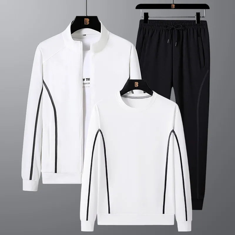 Stylish sportswear set upgraded three-piece set
