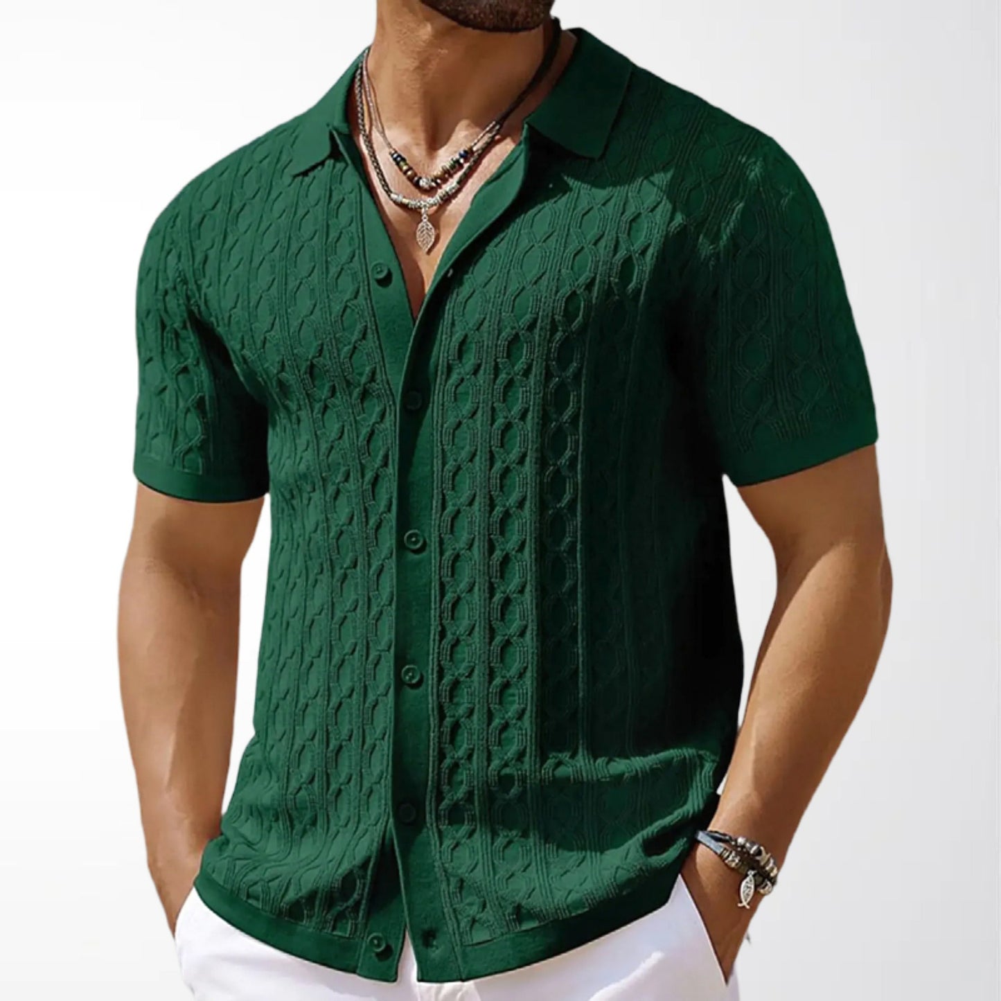 Heritage Knit Polo Tee