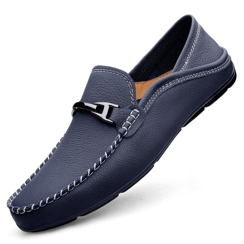 Harrison FlexDrive™ Men’s Leather Driving Loafers – Slip-On Casual Shoes