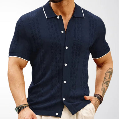 Luxe Caramel Polo Tee