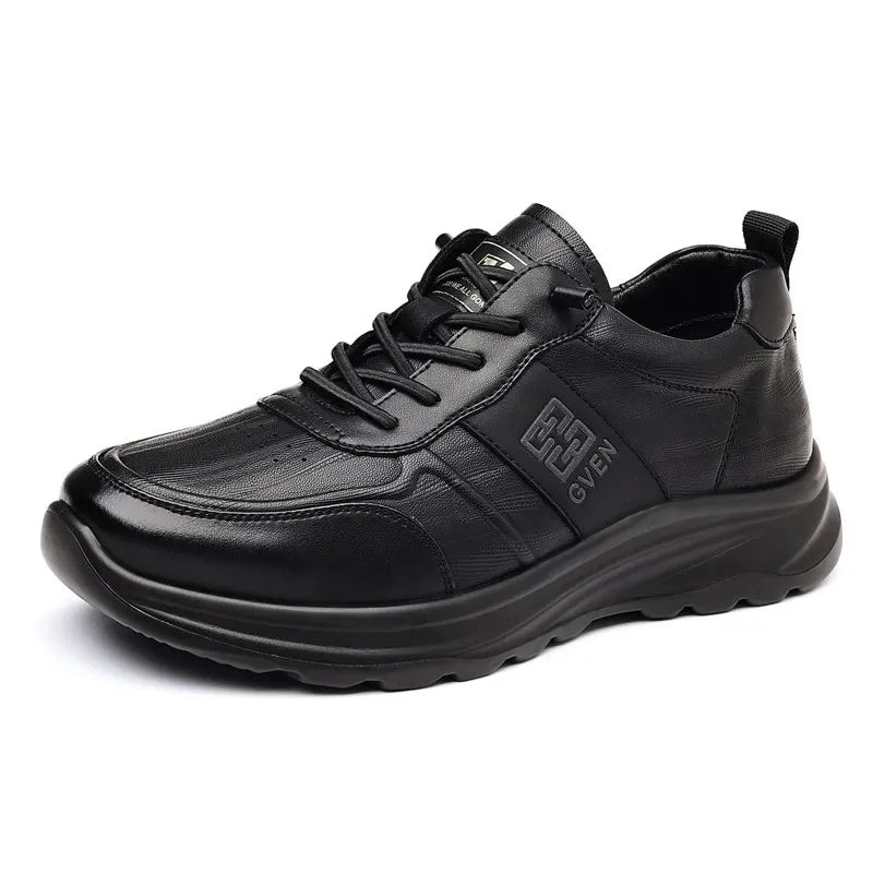 Slip On Comfy Leather Orthopedic Sneakers - Bellkmart