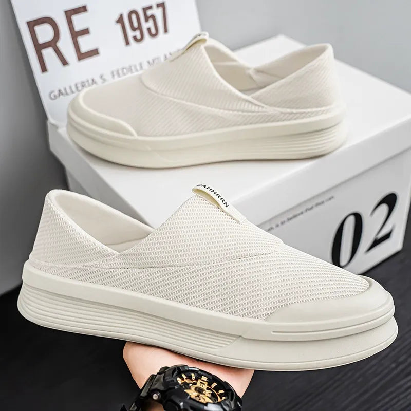 Slip-on mesh trendy shoes - Bellkmart