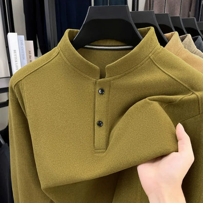 Limited offer - Men's stand collar business casual sweatshirt - Bellkmart